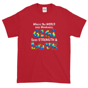 Autism Awareness Gigi Strength Short-Sleeve T-Shirt