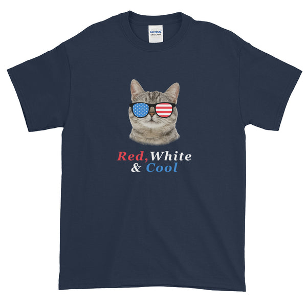 Fourth Of July Cat Cool T-Shirt S-5XL