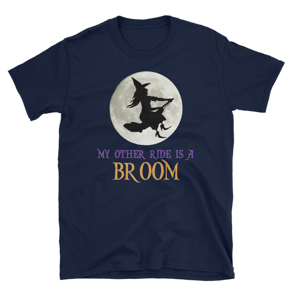 Halloween Trick Treat Witch Vacuum T-Shirt S-3XL