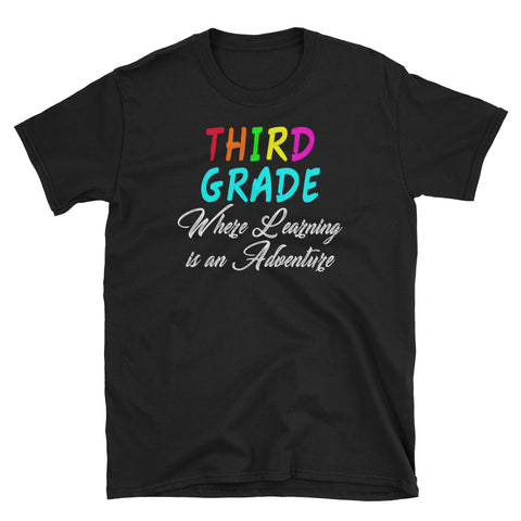 Back To School Third Grade Adventure Teacher T-Shirt S-3XL