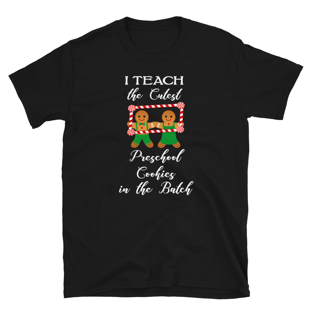 Christmas Preschool Teacher Teach Cookies T-Shirt S-3XL