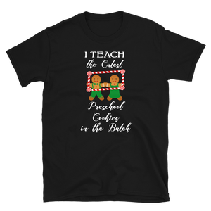 Christmas Preschool Teacher Teach Cookies T-Shirt S-3XL