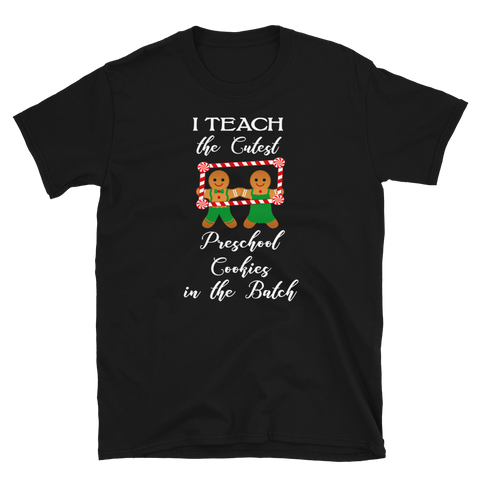 Christmas Preschool Teacher Teach Cookies T-Shirt S-3XL