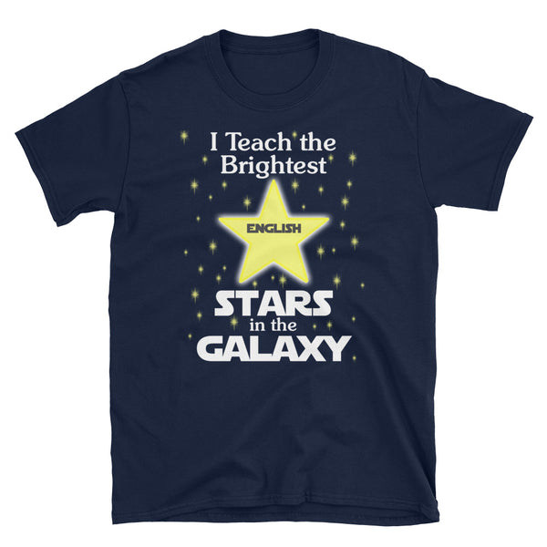 Back To School English Teacher Brightest Stars T-Shirt S-3XL