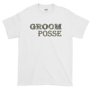 Groom Posse Bachelor Party Country Wedding Camouflage T-Shirt S-5XL