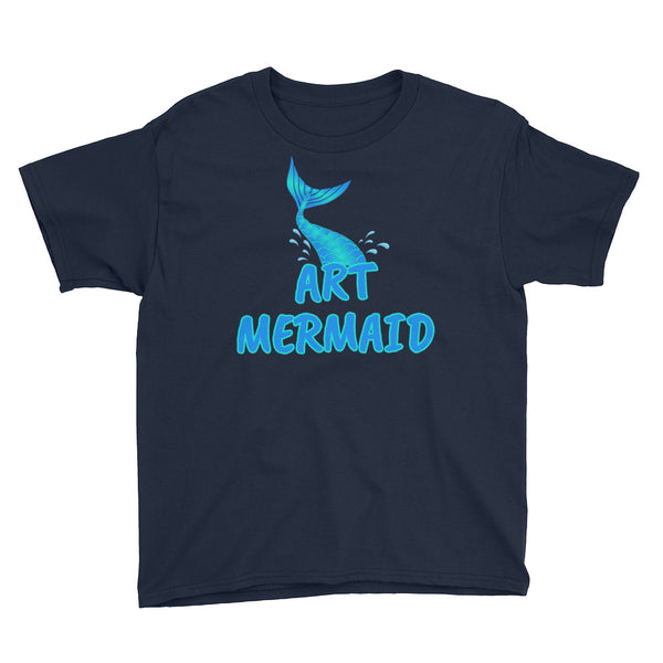 Back To School Art Mermaid T-Shirt Youth XS-XL
