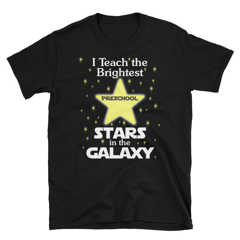 Back To School Preschool Teacher Brightest Stars T-Shirt S-3XL