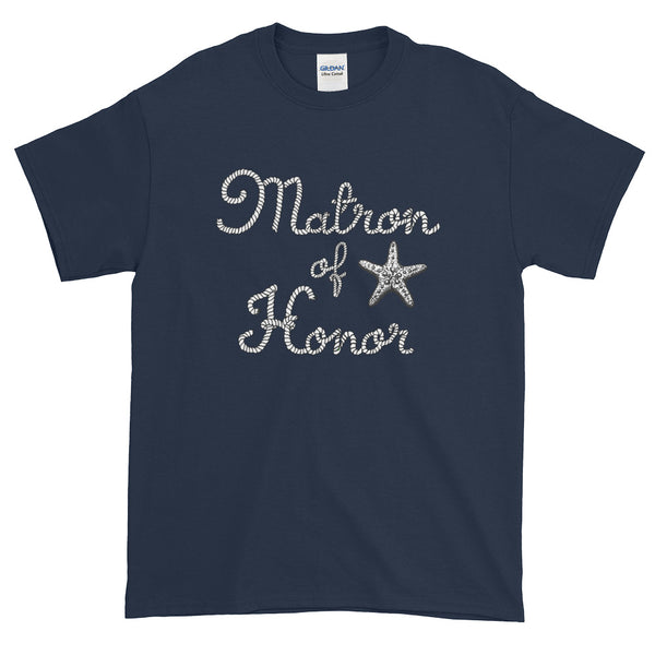 Matron Of Honor Beach Wedding Starfish T-Shirt S-5XL