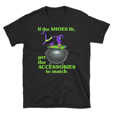 Halloween Trick Treat Witch Shoes Fit T-Shirt S-3XL