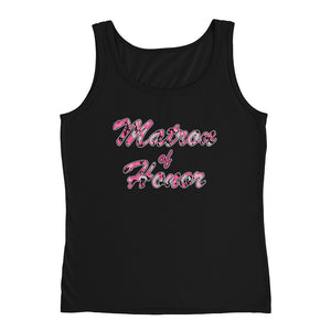 Matron Of Honor Country Wedding Bachelorette Party Camouflage Tank S-2XL