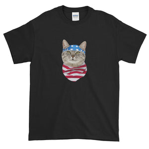 Fourth Of July Cat Do Rag T-Shirt S-5XL