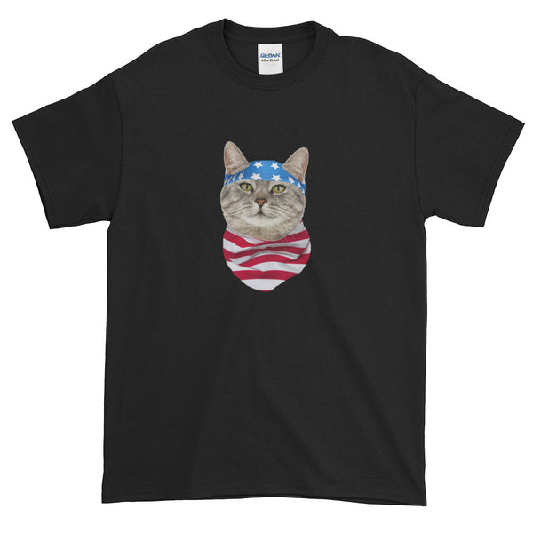 Fourth Of July Cat Do Rag T-Shirt S-5XL
