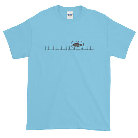 Crappie Fishing Heartbeat T-Shirt S-5XL