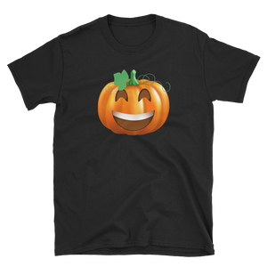Halloween Pumpkin Emoji Laugh T-Shirt S-3XL
