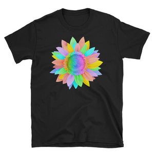 Sunflower Rainbow Swirls T-Shirt S-3XL