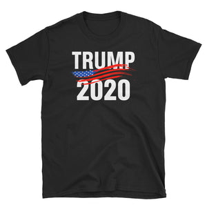Re-Elect Trump 2020 Flag Paint T-Shirt S-3XL