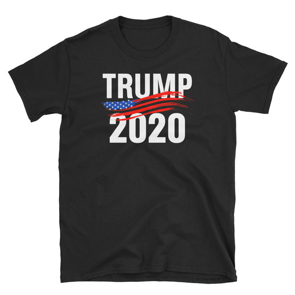 Re-Elect Trump 2020 Flag Paint T-Shirt S-3XL