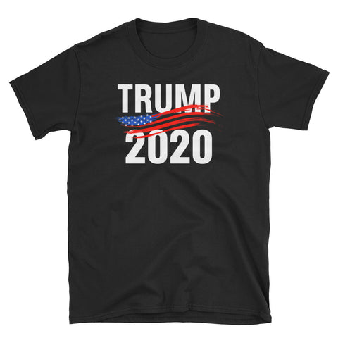 Re-Elect Trump 2020 Flag Paint T-Shirt S-3XL