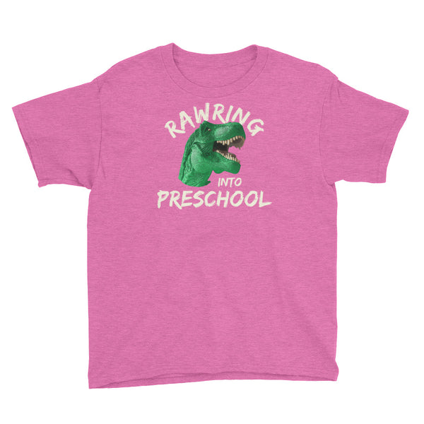 Back To School Preschool Dinosaur Rawring T-Shirt Youth XS-XL