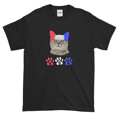 Fourth Of July Cat USA Cat T-Shirt S-5XL