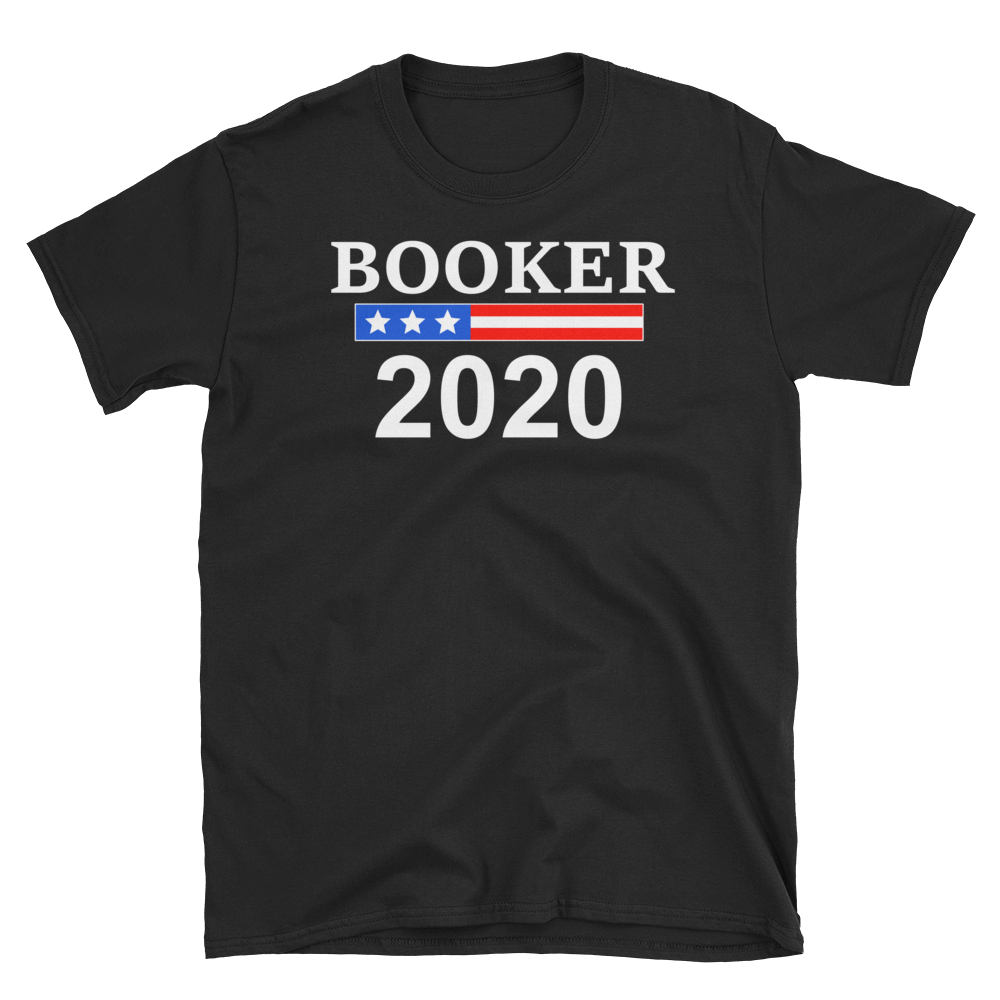 Cory Booker 2020 President Flag Banner T-Shirt S-3XL