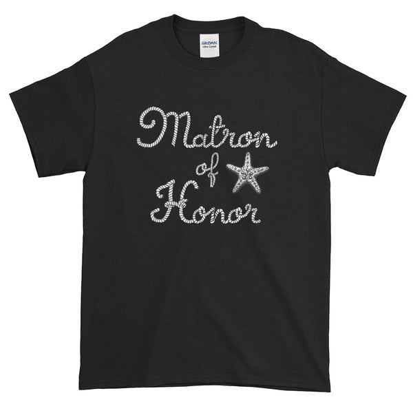 Matron Of Honor Beach Wedding Starfish T-Shirt S-5XL