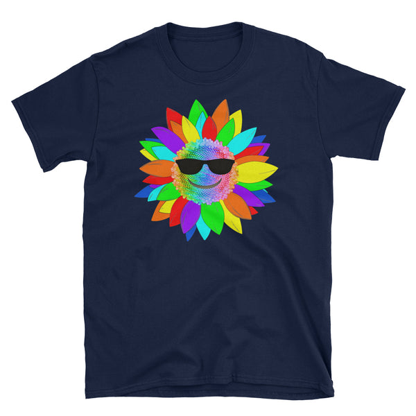 Sunflower Rainbow Bright Smile T-Shirt S-3XL