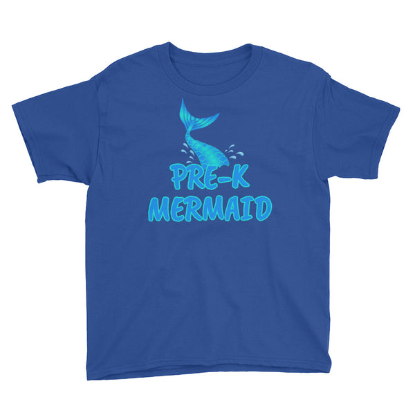 Back To School Pre-K Mermaid T-Shirt Youth XS-XL