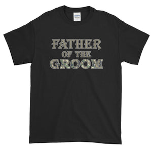 Father Of The Groom Country Wedding Camouflage T-Shirt S-5XL