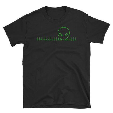 UFO Heartbeat Alien Green T-Shirt S-3XL
