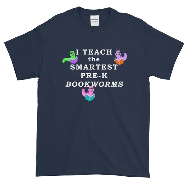 Pre-K Teacher Book Teach Bookworms Read Short-Sleeve T-Shirt