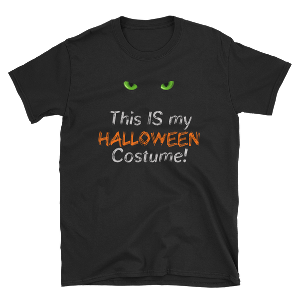 Halloween Trick Treat Cat Eyes Costume T-Shirt S-3XL