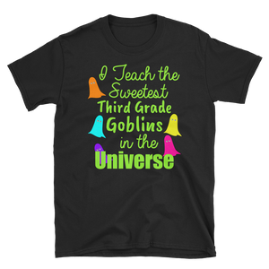 Halloween Third Grade Teacher Sweetest Goblins T-Shirt S-3XL