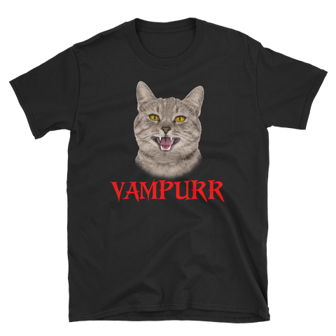 Halloween Trick Treat Cat Vampire Vampurr T-Shirt S-3XL