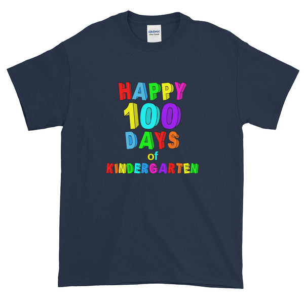 Happy 100 Days of School Kindergarten Short-Sleeve T-Shirt
