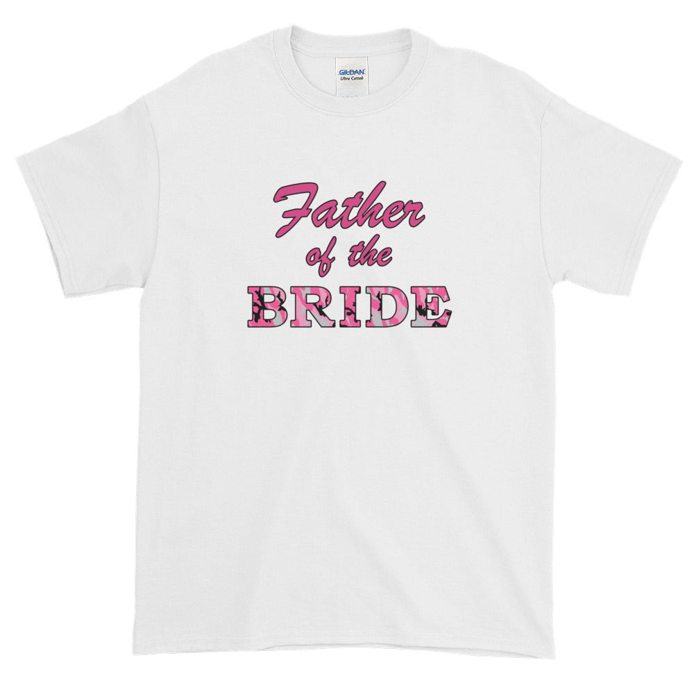 Father Of The Bride Country Wedding Camouflage T-Shirt S-5XL