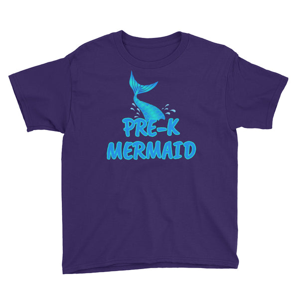 Back To School Pre-K Mermaid T-Shirt Youth XS-XL
