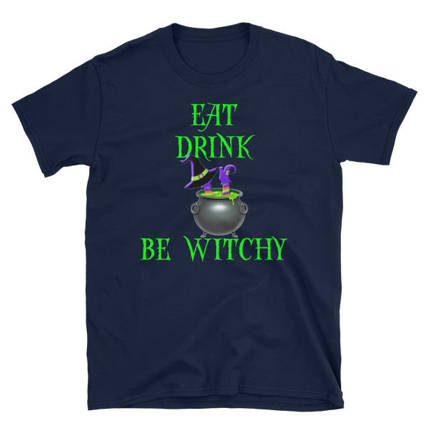 Halloween Trick Treat Drink Be Witchy T-Shirt S-3XL