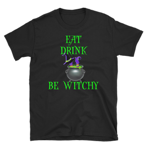 Halloween Trick Treat Drink Be Witchy T-Shirt S-3XL