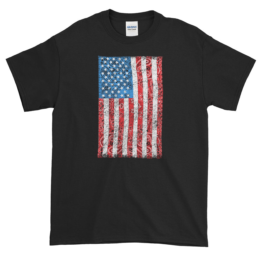 Fourth Of July American Flag Bandana T-Shirt S-5XL