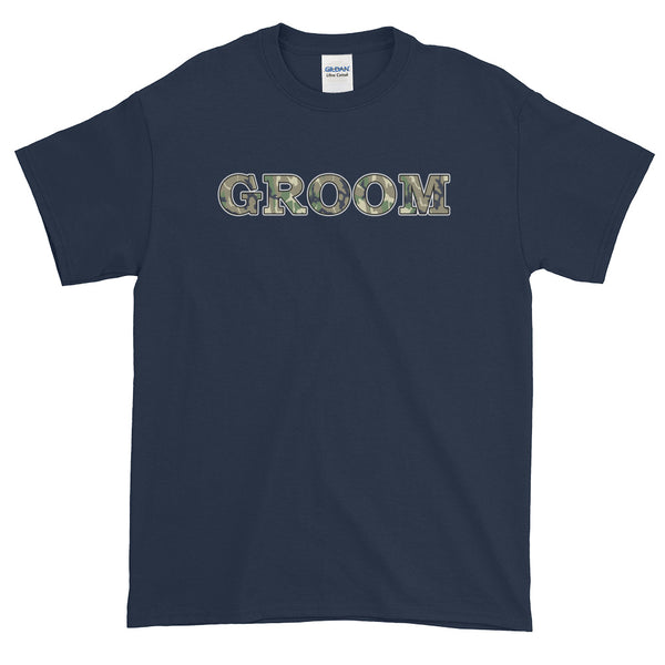 Groom Bachelor Party Country Wedding Camouflage T-Shirt S-5XL