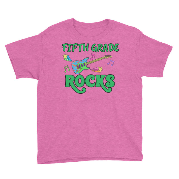 Back To School Fifth Grade Rocks T-Shirt Youth XS-XL