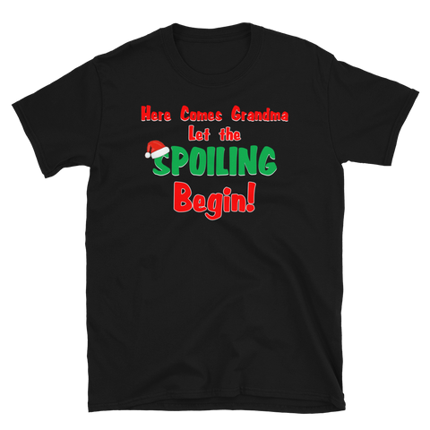 Christmas Spoiling Grandma T-Shirt S-3XL