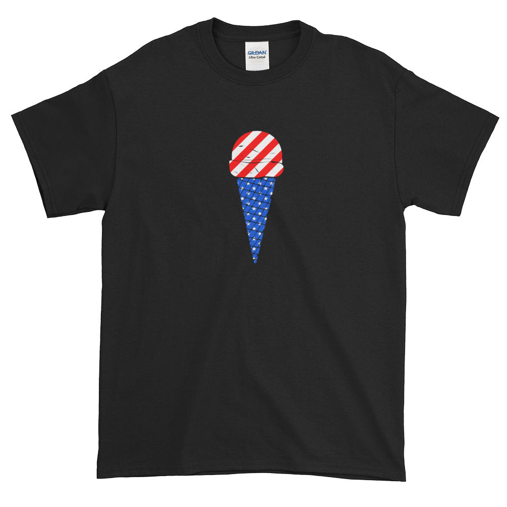 Fourth Of July American Flag Ice Cream T-Shirt S-5XL