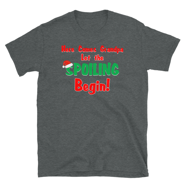 Christmas Spoiling Grandpa T-Shirt S-3XL