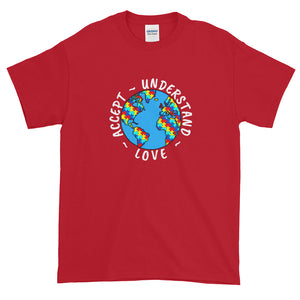 Autism Awareness Accept Love World Short-Sleeve T-Shirt