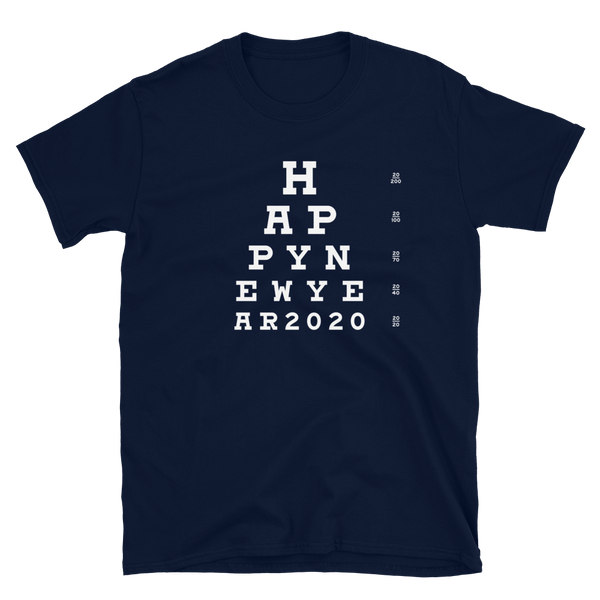 New Years Eve Party 2020 Eye Chart T-Shirt S-3XL