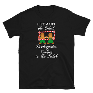 Christmas Kindergarten Teacher Teach Cookies T-Shirt S-3XL