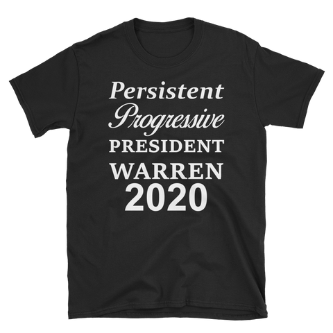 Elizabeth Warren 2020 President Persistent T-Shirt S-3XL