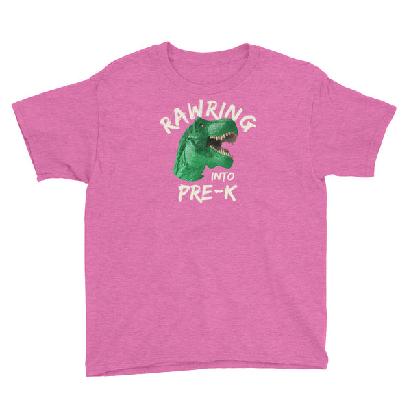 Back To School Pre-K Dinosaur Rawring T-Shirt Youth XS-XL